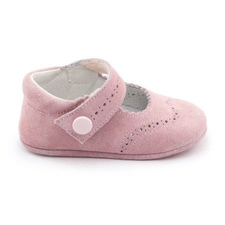 Boni Minnie - Girl soft leather Single Bar Pre-walkers - 